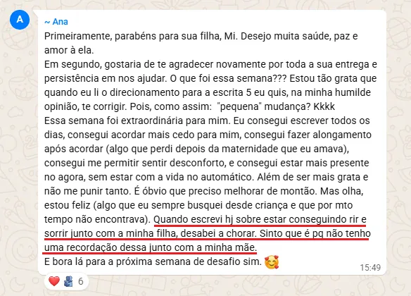 Depoimento real de mãe: Mais presente e leve com a filha